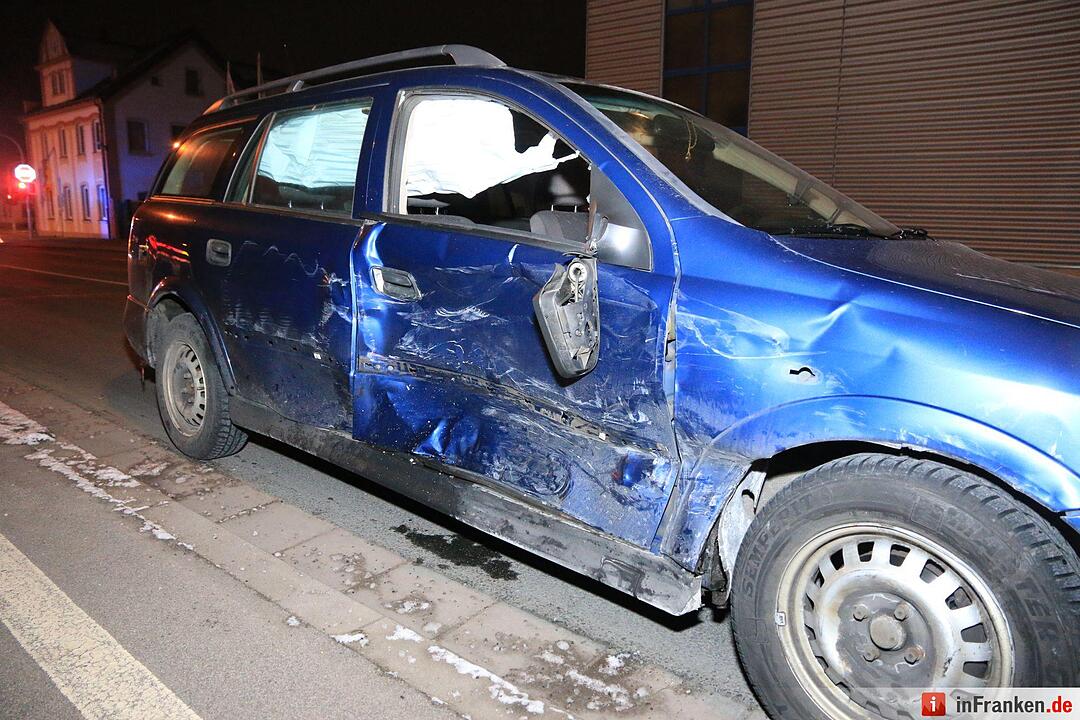 Unfall in der Hallstadter Straße in Bamberg