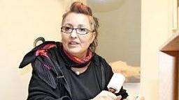 Karin Engelhardt bei der Arbeit.