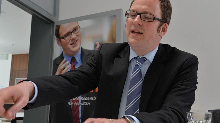 Wir haben dem neuen Erlanger Oberbürgermeister, Florian Janik, vier Bilder gezeigt. Was fällt ihm spontan dazu ein? Foto: Ronald Rinklef
