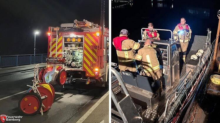 Einsatz auf Main-Donau-Kanal in Bamberg - "Gefahr f&uuml;r Schifffahrt"