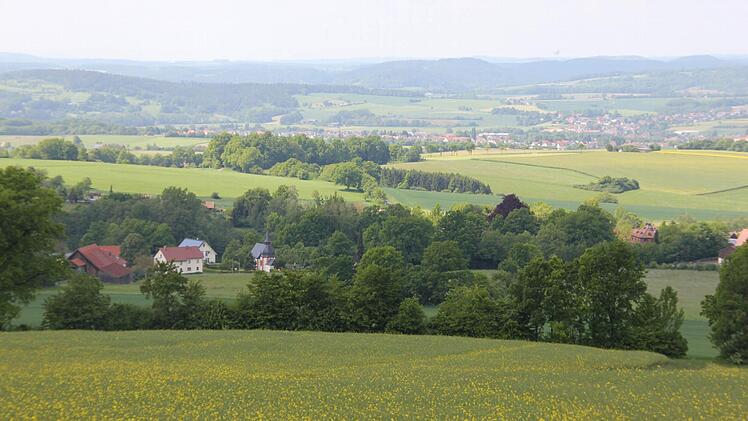 Blick vom Reinberg Richtung Hain und Weides Foto: Friedwald Schedel
