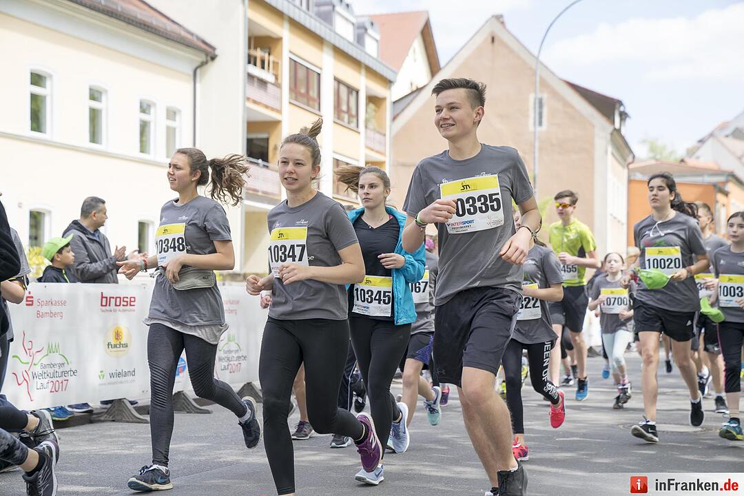 Weltkulturerbelauf 2017 in Bamberg: Der Stadtwerke Schüler-Lauf