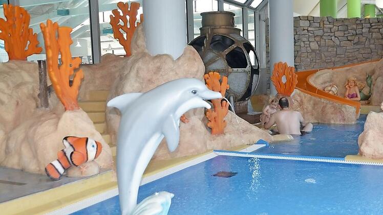 Heute spielt ein Delphin mit den Kindern.  Foto: Bernhard Panzer