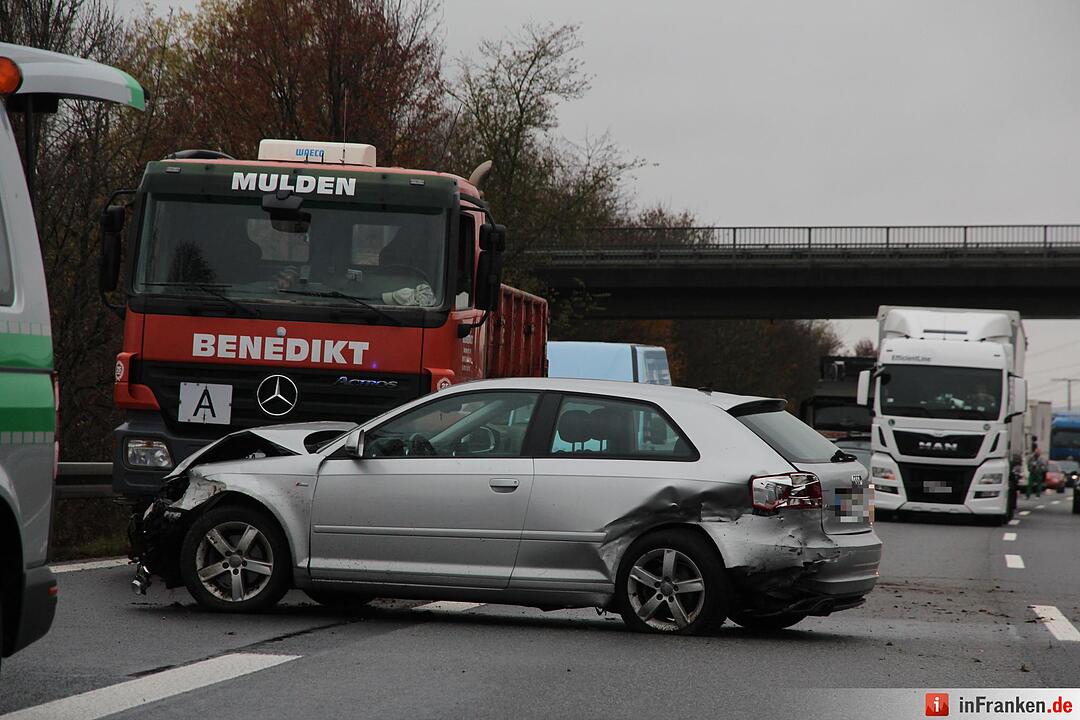 A70 bei Viereth-Trunstadt: Kollision beim Überholen