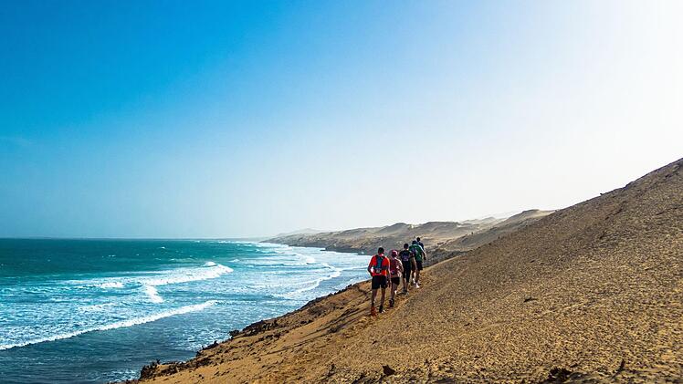Trotz der Traumkulisse war die Laufstrecke auf Boa Vista für Markus Süße und seine Mitstreiter sehr anspruchsvoll. Foto: Markus Süße