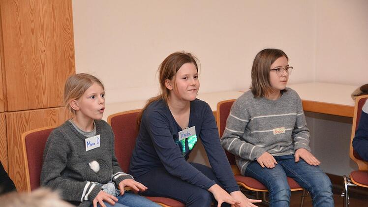 Impressionen von der Probe des neuen DekanatskinderchorsFoto: Dagmar Besand