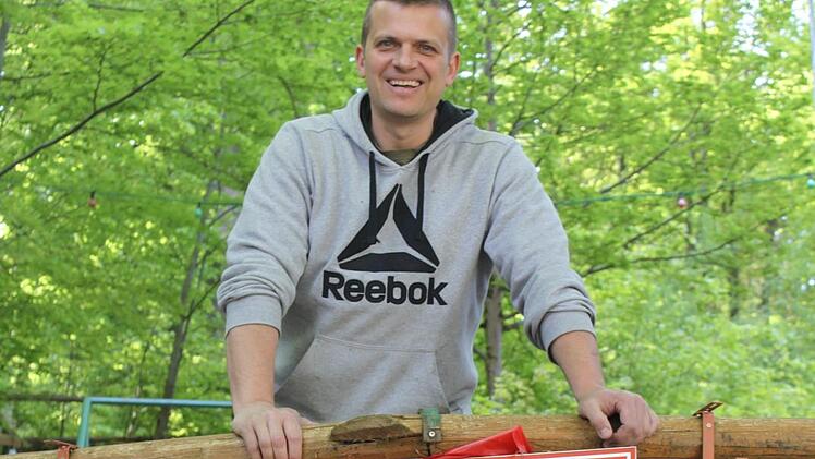 Mike Schmitt im Forchheimer Kellerwald Foto: Carmen Schwind