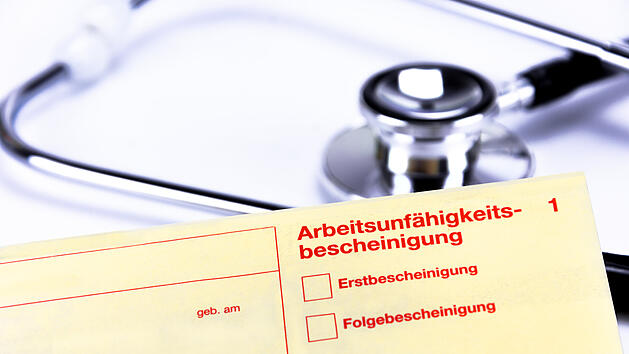 Krankschreibung, krankgemeldet, Krankmeldung, Krank, Lohnfortzahlung, Krankengeld
