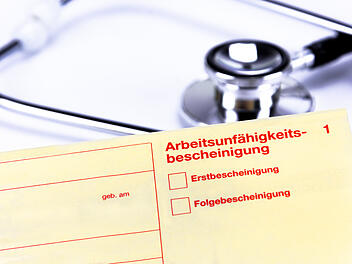 Krankschreibung, krankgemeldet, Krankmeldung, Krank, Lohnfortzahlung, Krankengeld