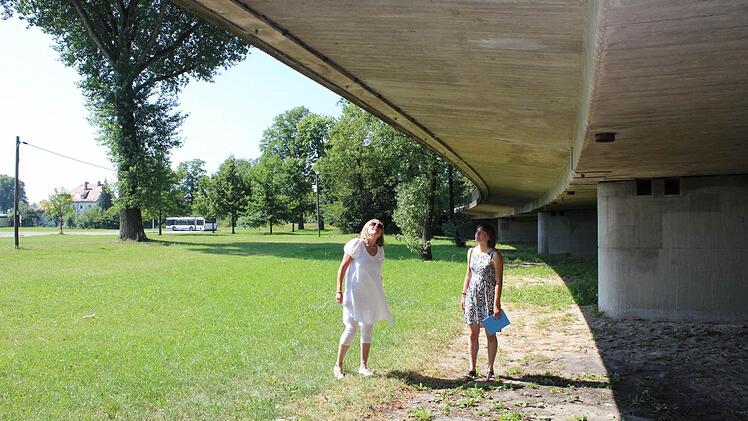 Diese Flutbrücke durchs Aischtal in Höchstadt ist marode und muss abgerissen werden, auch wenn man auf den ersten Blick keine Schäden sieht. Foto: Andreas Dorsch