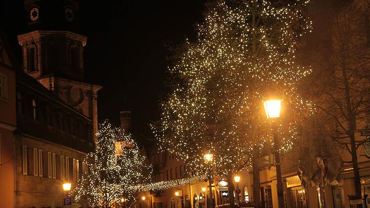 Weihnachtlicher Lichterglanz in Kulmbach Foto: Jürgen Gärtner