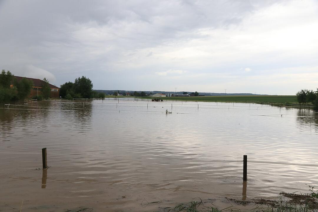 Gewitter: Wassermassen überfluten Landkreis Ansbach