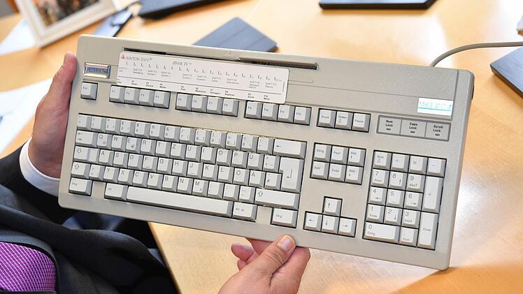 Diese Tastur mit integriertem Lesegerät — entwickelt von Werner Zahn — verhalf Desko zum Durchbruch.
