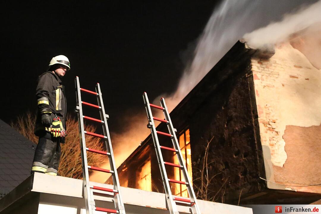 Grossbrand im ehemaligen Kinosaal in Kirchenlamitz