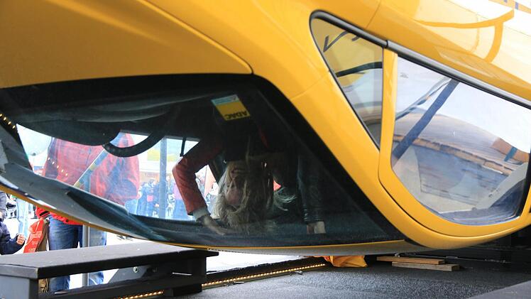Der Überschlag-Simulator des ADAC war gut frequentiert.