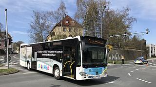 Unfall mit Stadtbus in Bayreuth