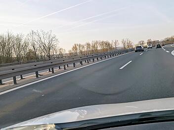 A73, Autobahn, Anschlussstelle, Sperrung, Baustelle, Winter