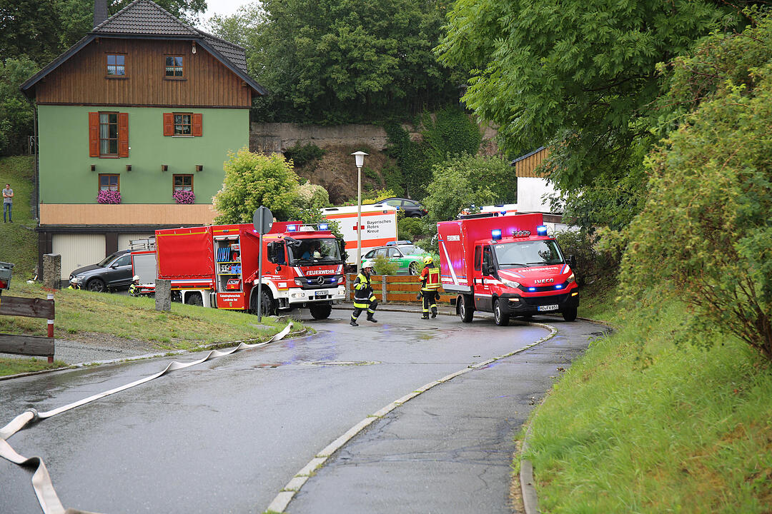 Kreis Hof: 44-Jährige bei Wohnhausbrand verletzt
