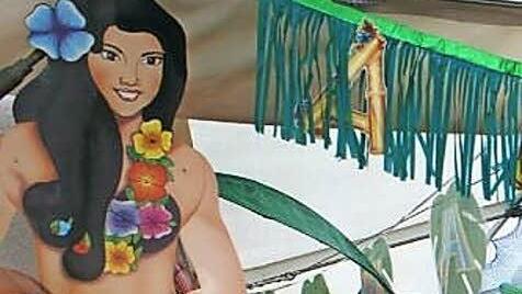 Die Südsee-Strandbar der Beachparty Messenfeld