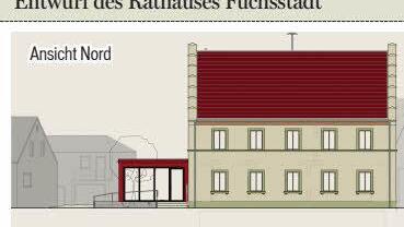Die künftige Frontseite des Fuchsstädter Rathauses. Skizze: Architekturbüro Thomas Ruser