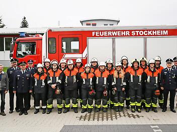 Insgesamt 16 Angehörige der Feuerwehr Stockheim bestanden die Leistungsprüfung.
