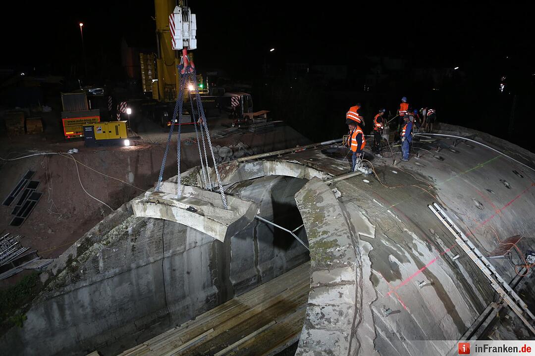 Brückenabriss in Kronach