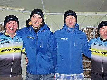 Das erfolgreichen Männerteam mit (von links) Peter Erhardt, Thomas Müller, Uwe Kuhnlein und Micha Trinkwalter.