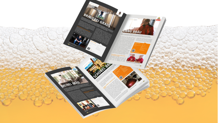 Das hochwertig produzierte Bier-Magazin ist Teil des Bier-Adventskalenders und stellt die Brauereien hinter den Bieren vor.