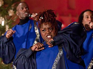 Stimmgewaltig und ausdrucksstark: ,The Best of Black Gospel; beim Konzert in der Heilig-Kreuz-Kirche in Coburg.Fotos: Jochen Berger