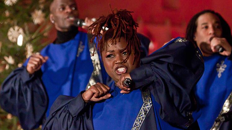 Stimmgewaltig und ausdrucksstark: ,The Best of Black Gospel; beim Konzert in der Heilig-Kreuz-Kirche in Coburg.Fotos: Jochen Berger