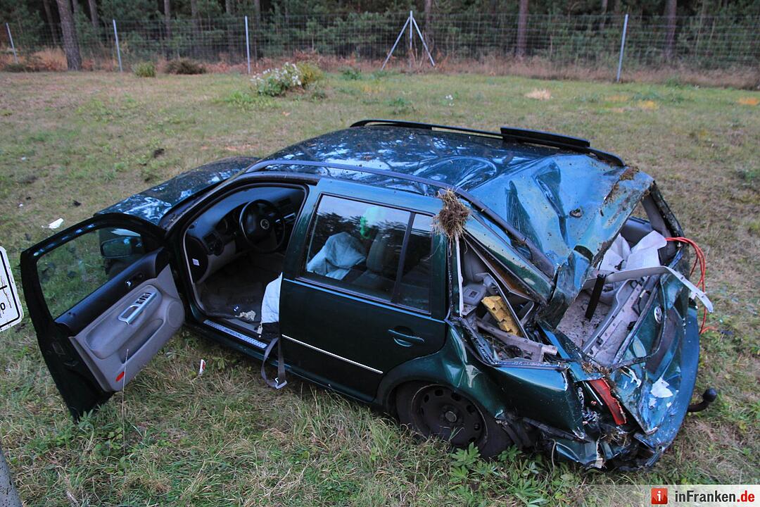 Kollision auf A73 bei Bamberg- Fahrer schwer verletzt