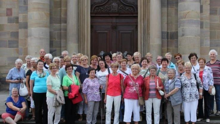 Die Damen-Gymnastikgruppe der DJK bei ihrem diesj&auml;hrigen Ausflug. Foto: Heinrich