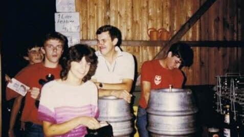 Karl Heinz Hösch, Norbert Hacker, Petra Backer, Gerhard Ganßleben und Norbert Bock (von links) waren damals aktive Mitglieder.  Foto: privat