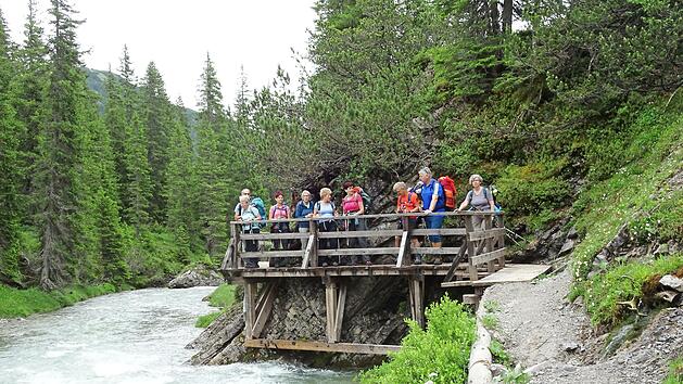 Der Bad Kissinger Alpenverein organisierte eine Wanderung auf dem Lechweg.