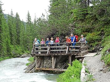 Der Bad Kissinger Alpenverein organisierte eine Wanderung auf dem Lechweg.