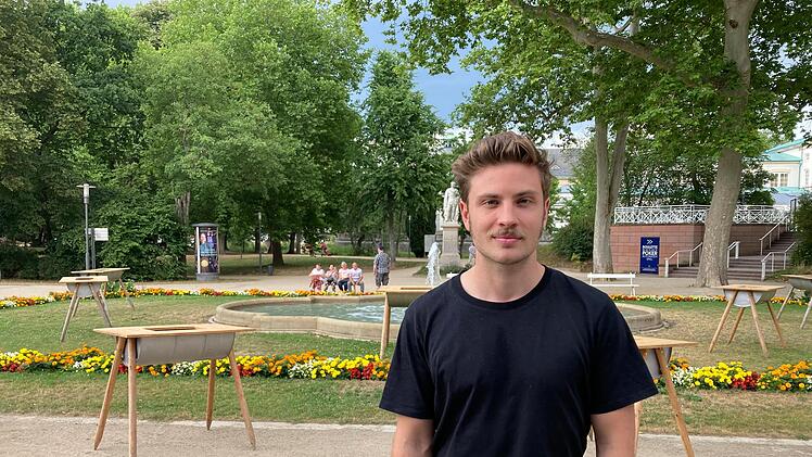 Jannik Schümann  war beim "Kissinger Sommer" zu Gast in Bad Kissingen Foto: Charlotte Wittnebel-Schmitz