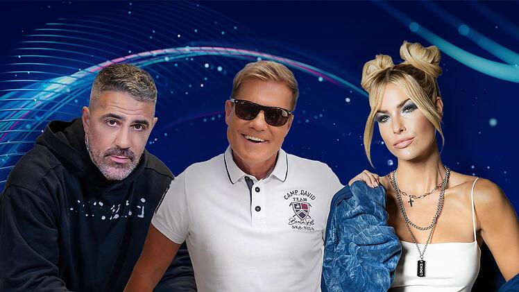 Die diesj&auml;hrige Jury von "Deutschland sucht den Superstar", von links: Rapper Bushido, Pop-Titan Dieter Bohlen und S&auml;ngerin Isi Gl&uuml;ck.