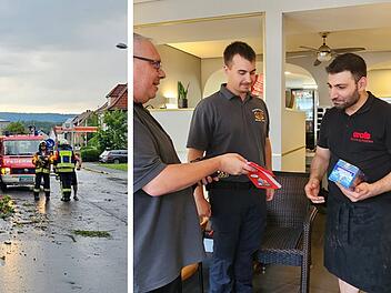 Feuerwehr Neustadt nach Unwetter-Einsatz mit rührender Aktion: "wollen Danke sagen"