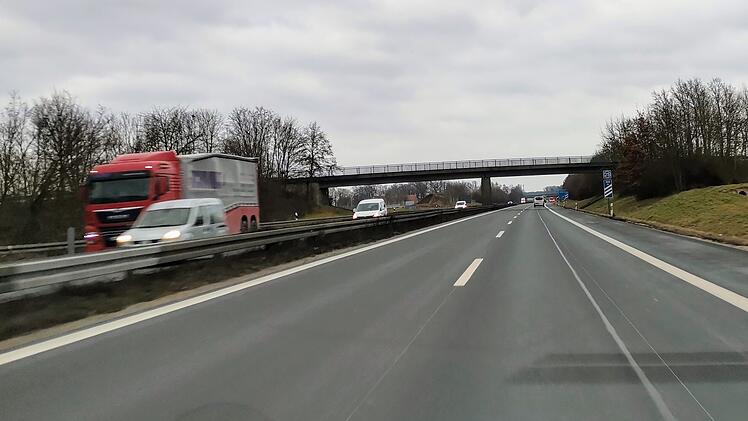 A73 zwischen Forchheim und Bamberg, Autobahn, Autobahnbr&uuml;cke, Sperrung, Baustelle