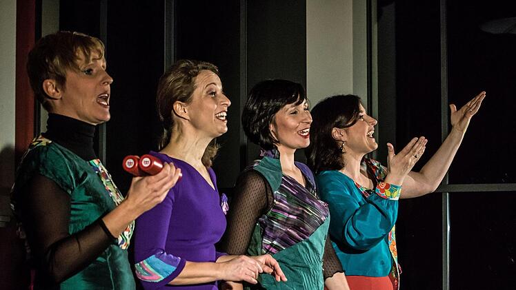 Impressionen vom Gastspiel des Berliner Vokal-Quartetts Aquabella in der Coburger Reihe "Cultur im Contakt".Foto: Jochen Berger