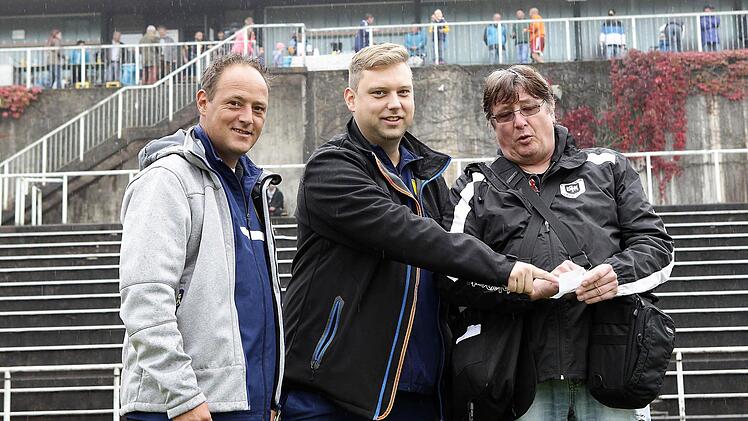Die DJK-Macher (von links): Ronald Görtler (Spielleitung), Markus Möhrlein (Abteilungsleitung Fußball) und Michael Pauly (Pressesprecher)