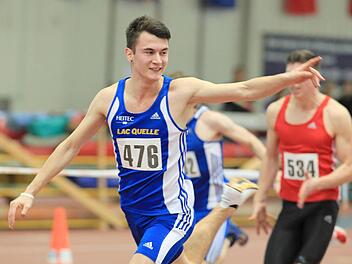Dimitri Antonov siegt über 60 Meter in 6,99 Sekunden. Foto: Kiefner