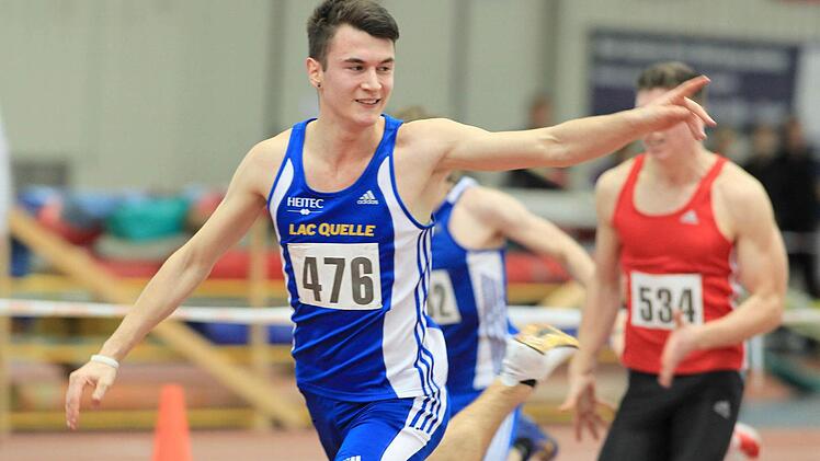 Dimitri Antonov siegt über 60 Meter in 6,99 Sekunden. Foto: Kiefner