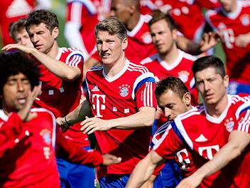 Die Bayern jüngst in ihrem Trainingslager in Katar Foto: Sven Hoppe/dpa