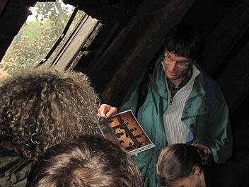 "Fledermaus-Dachboden-Atmosphäre" mit oder ohne Fledermäusen auf dem Dachboden der Kronacher Christuskirche Foto: Susanne Meier