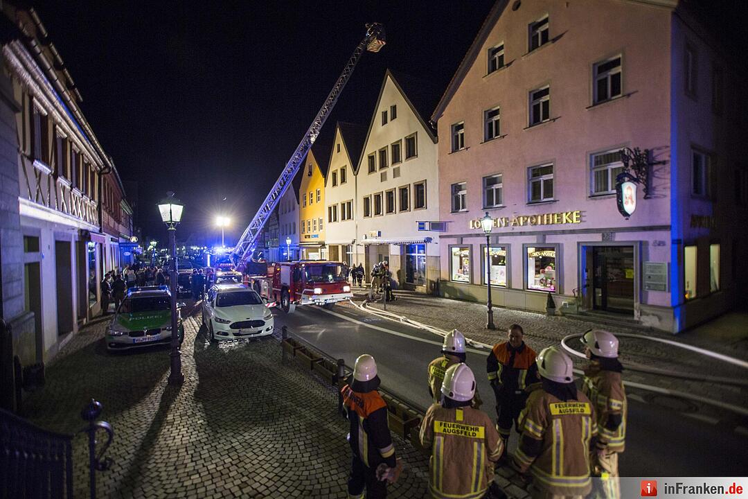 Brandgeruch sorgt für Feuerwehreinsatz in Haßfurter Innenstadt