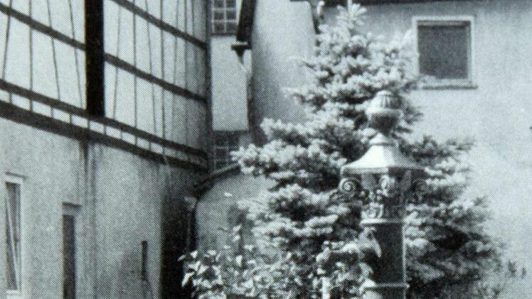 Der von Ignaz Bing gestiftete Dorfbrunnen in StreitbergRepros: Manfred Franze