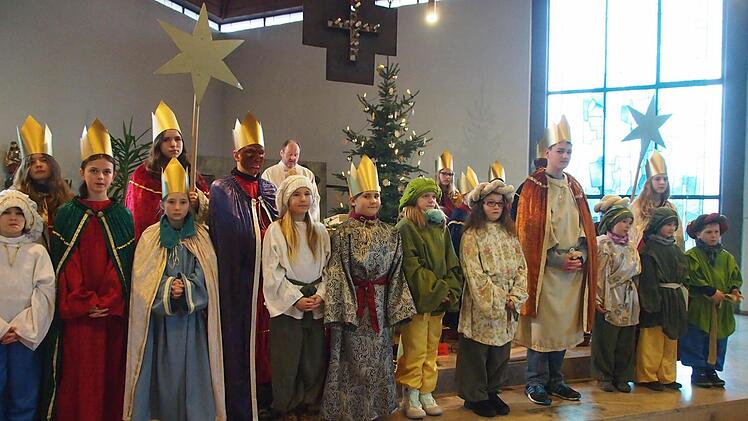 Die Sternsinger in Diebach Foto: Assmann
