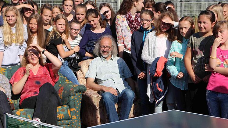 Eindrücke vom Abi-Scherz. Foto: Isabel Dill