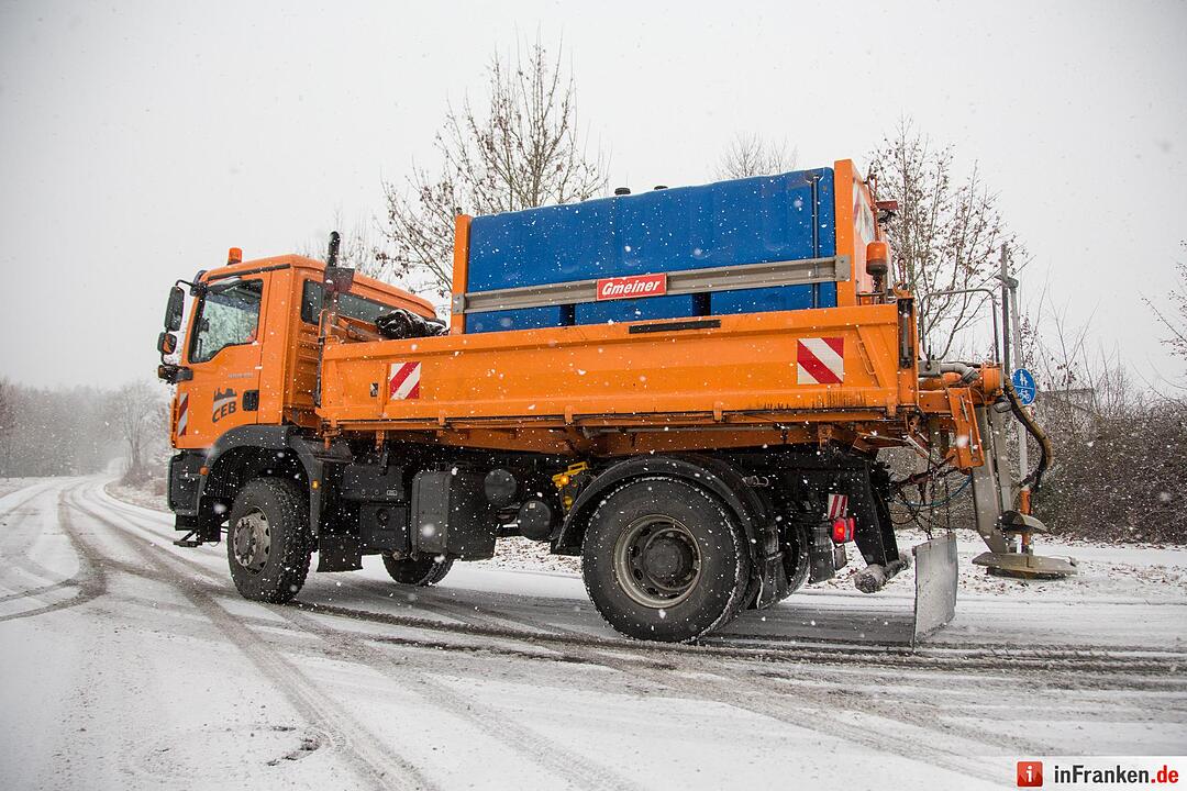 Erster Schneefall im Coburger Land